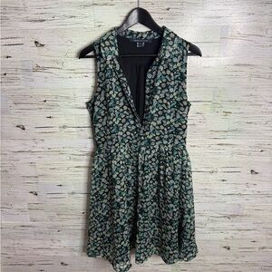 French Connection Green Floral Midi Dress size 8